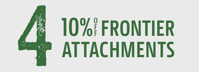 10% off frontier compact tractor attachments