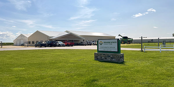 Prairie State Tractor corporate headquarters building in Mendota, IL