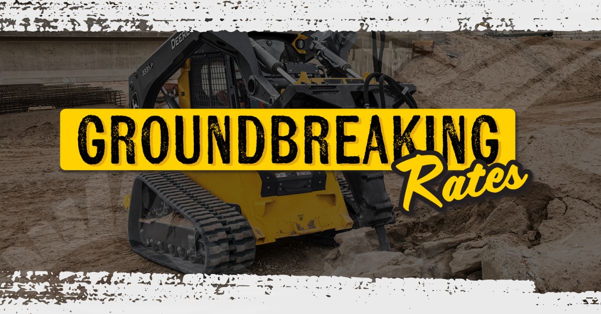 groundbreaking finance rates on john deere compact track loaders